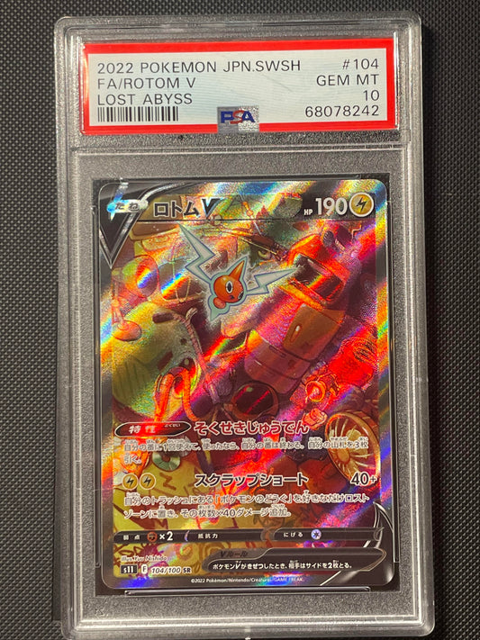 Rotom V SR Alt Art 104/100 - PSA 10